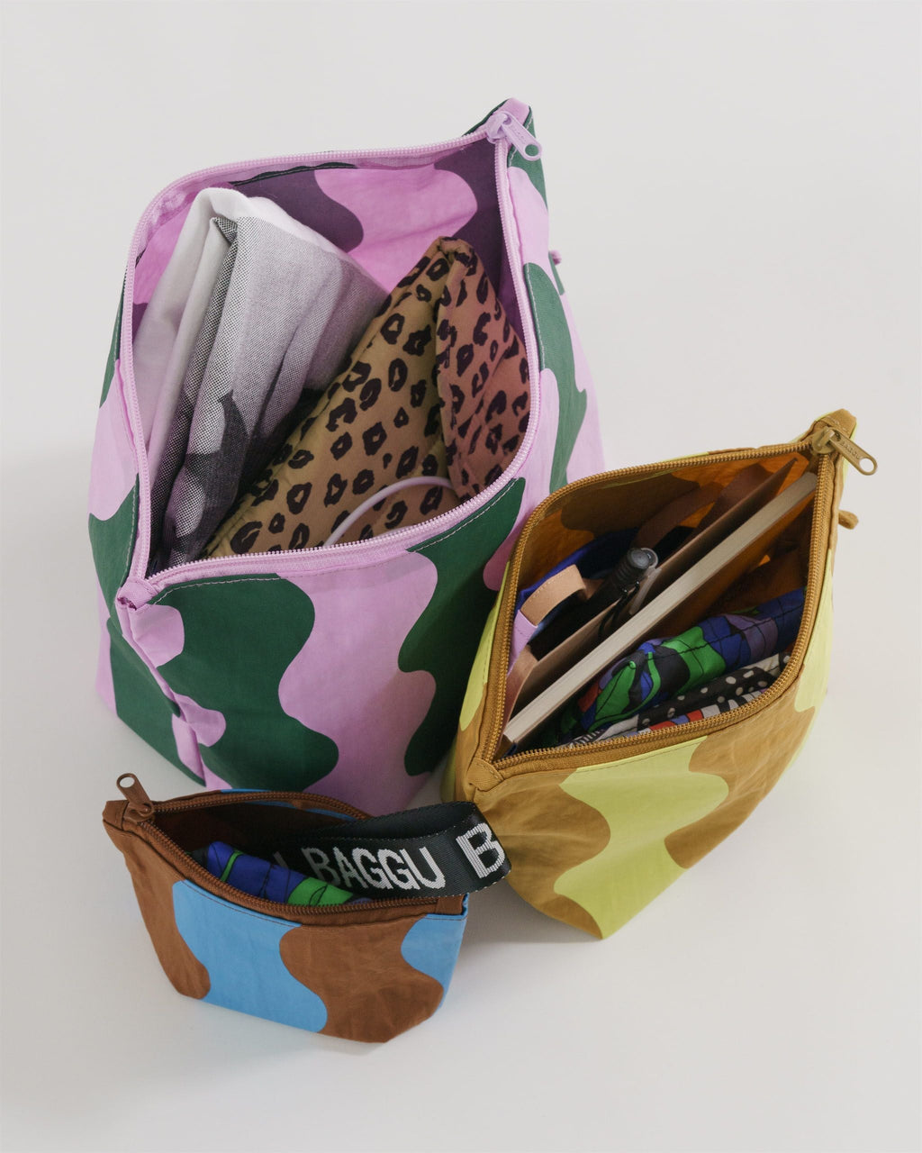 Go Pouch Set - Wavy Stripes