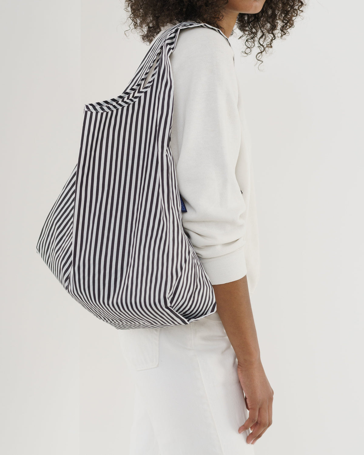 Standard Baggu - Black and White Stripe &nbsp;