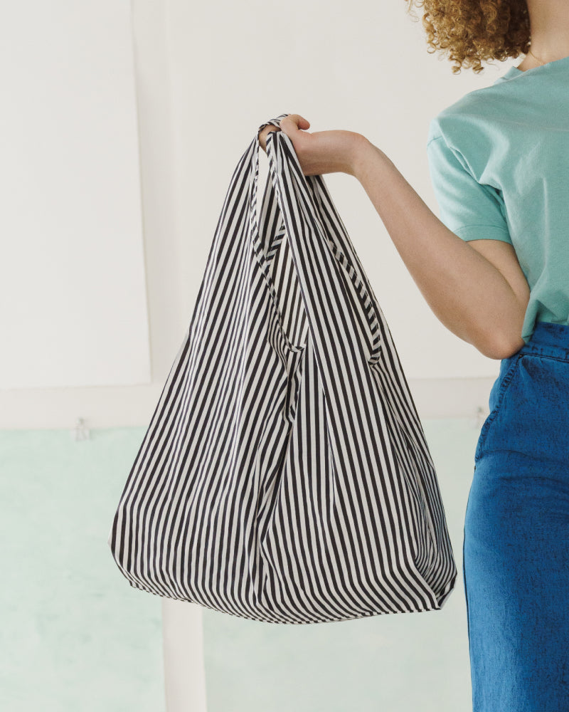 Standard Baggu - Black and White Stripe &nbsp;