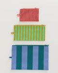 Flat Pouch Set - Afternoon Stripes