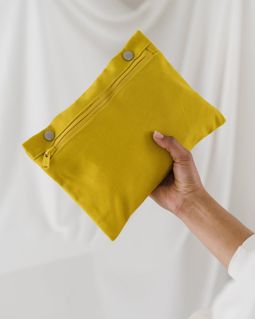 Canvas Zip Tote - Citron