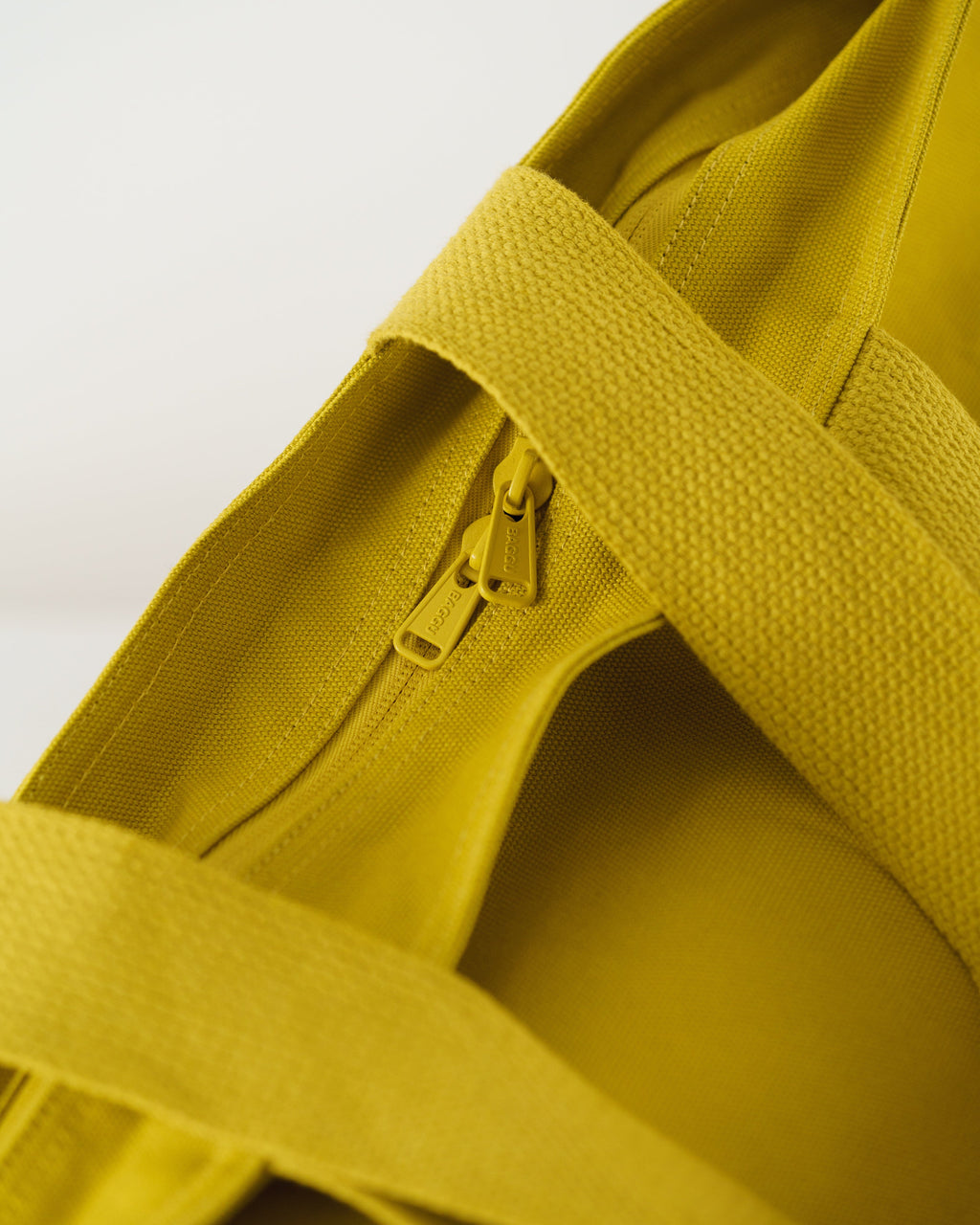 Canvas Zip Tote - Citron
