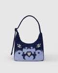 Mini Nylon Shoulder Bag - Western Appliqué