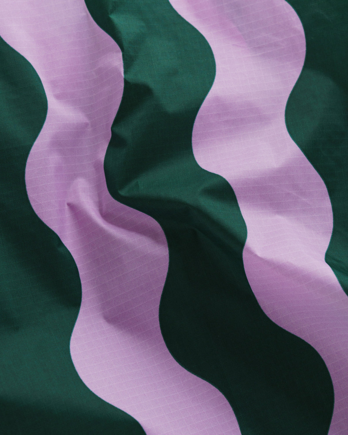 Standard Baggu - Pink and Green Wavy Stripe