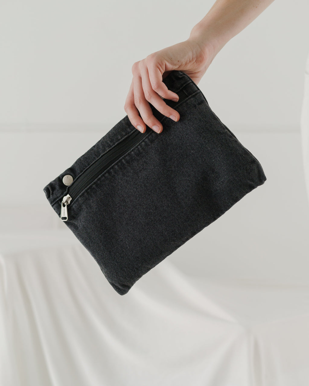 Canvas Zip Tote - Washed Black