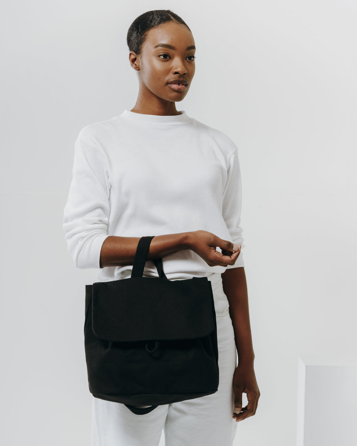 Canvas Shoulder Bag - Black