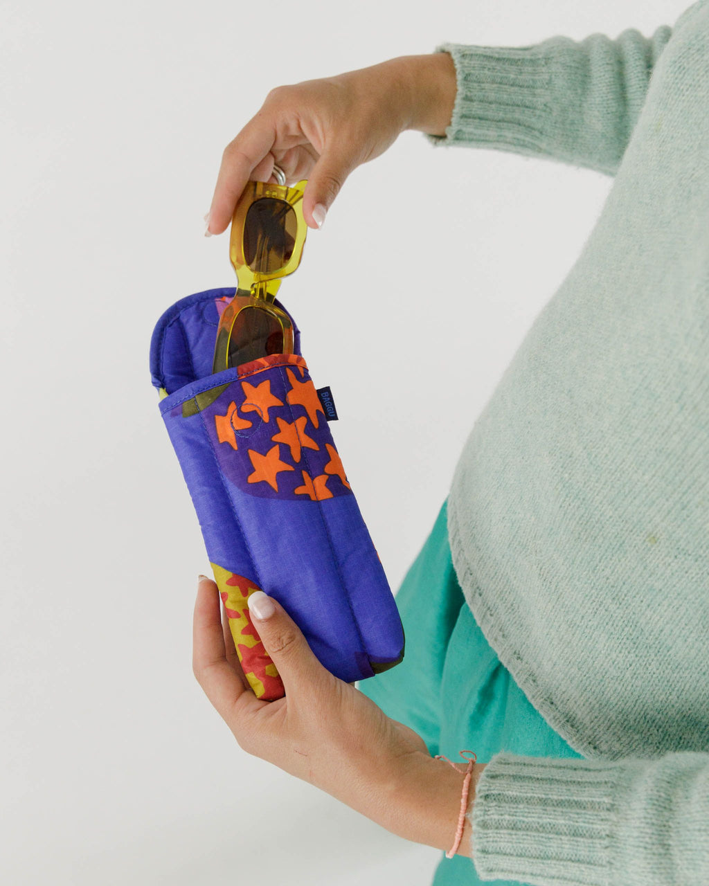 Puffy Glasses Sleeve - Grapefruit Collage