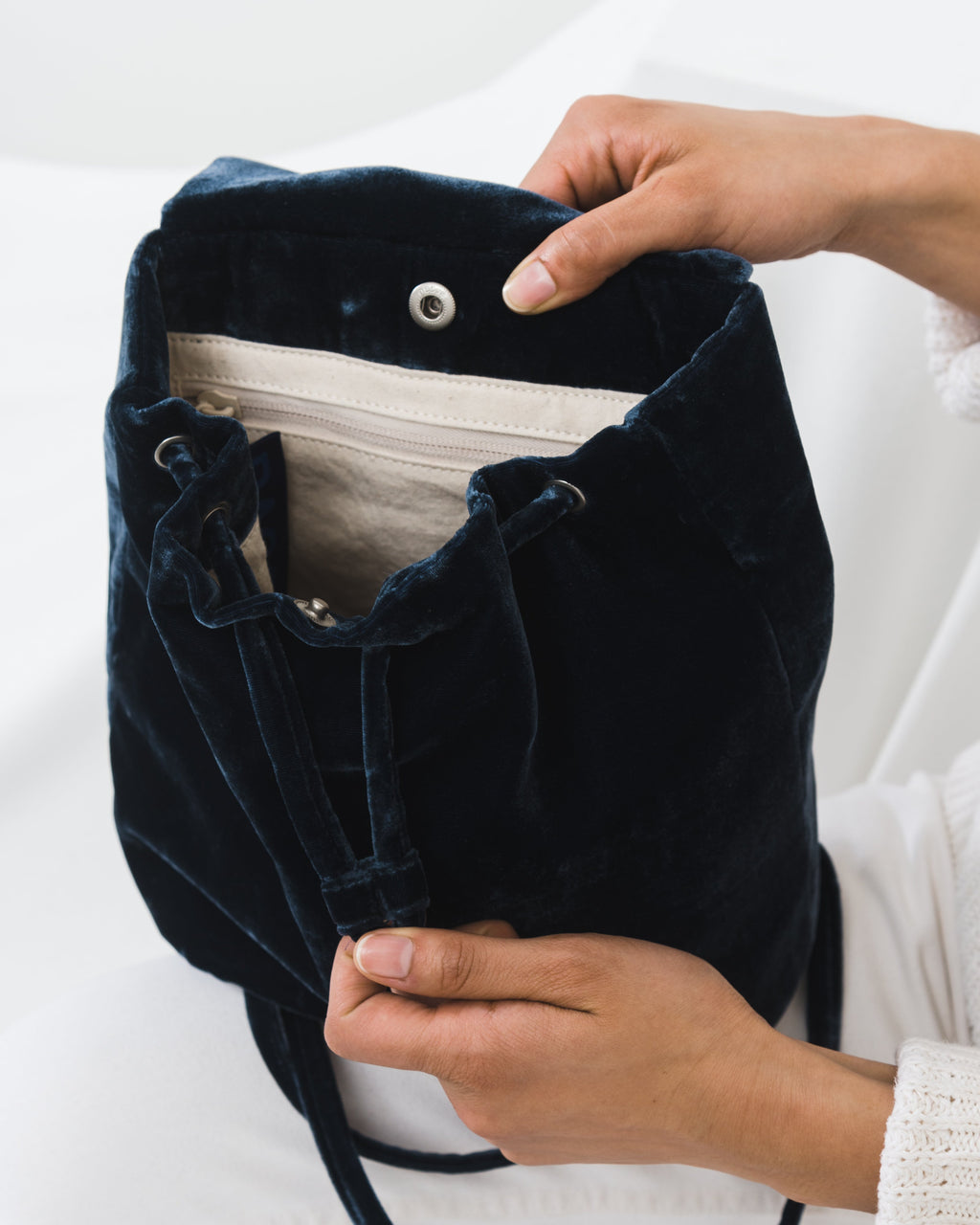 Velvet Mini Backpack - Indigo Velvet