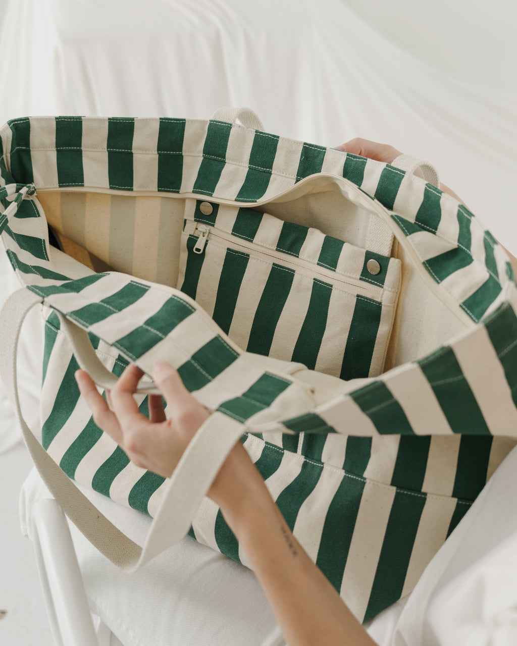 Weekend Bag - Palm Stripe