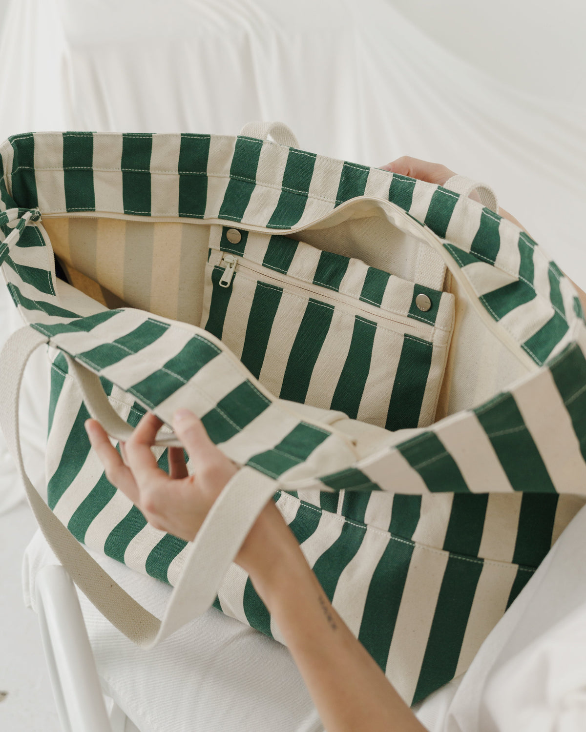 Weekend Bag - Palm Stripe
