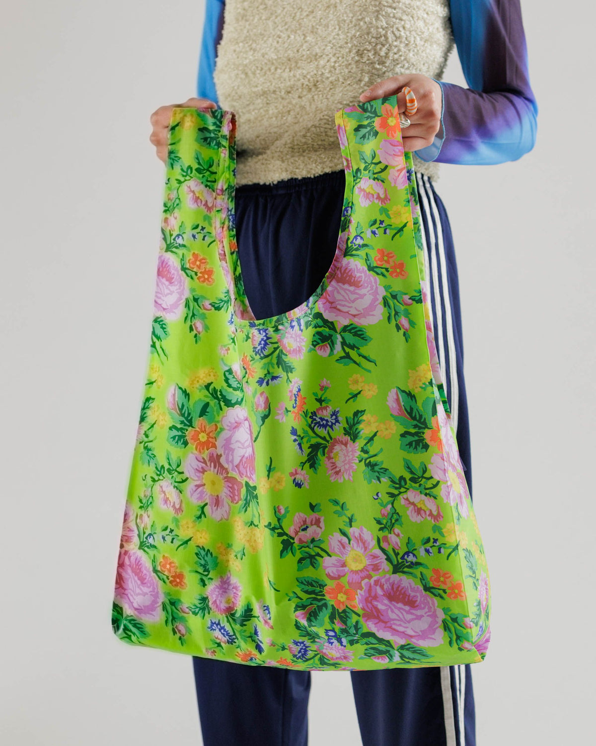 Standard Baggu - Lime Rose