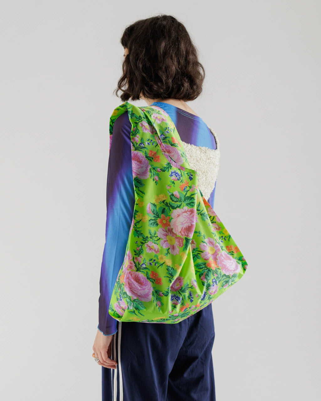 Standard Baggu - Lime Rose
