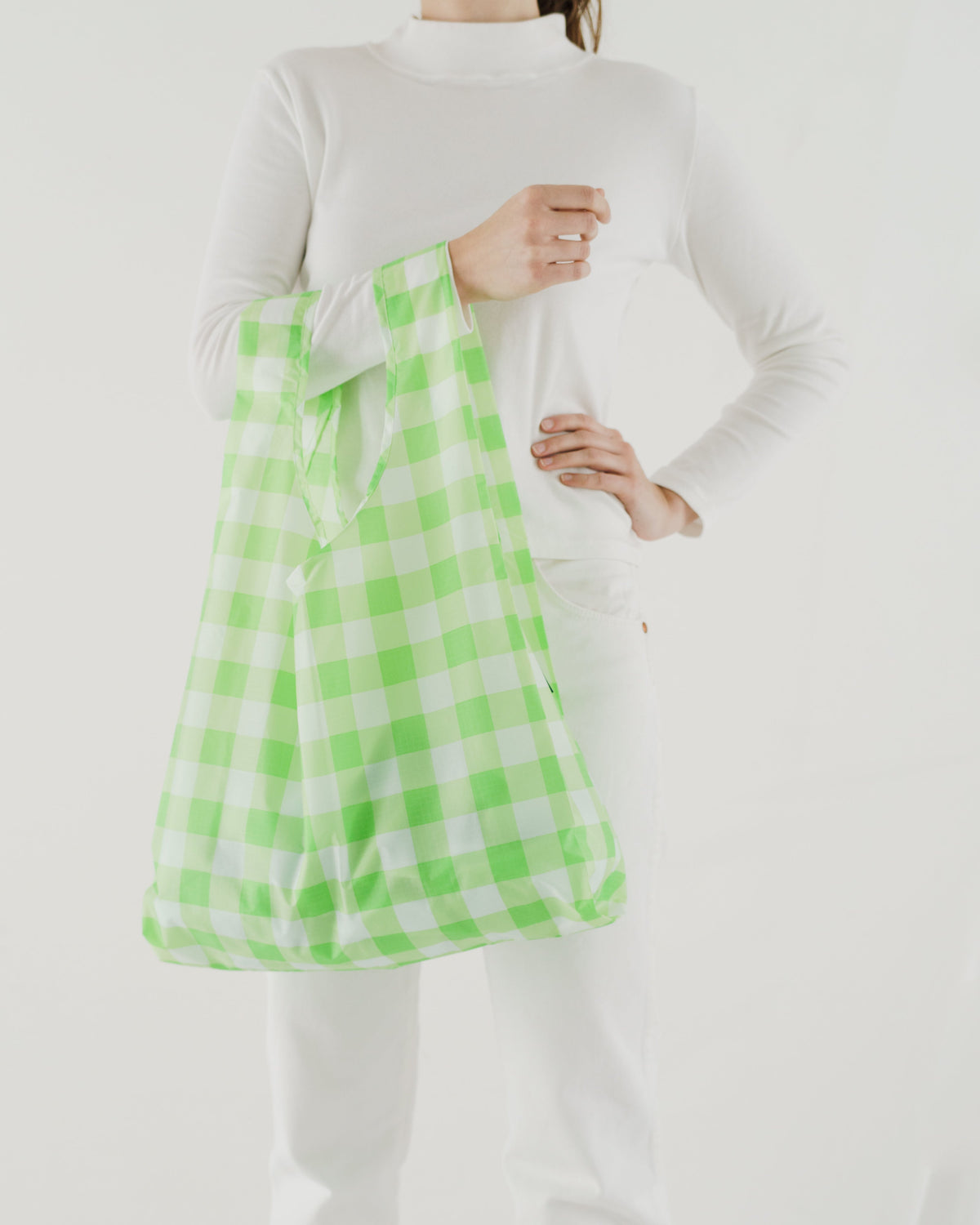 Standard Baggu - Big Check Lime