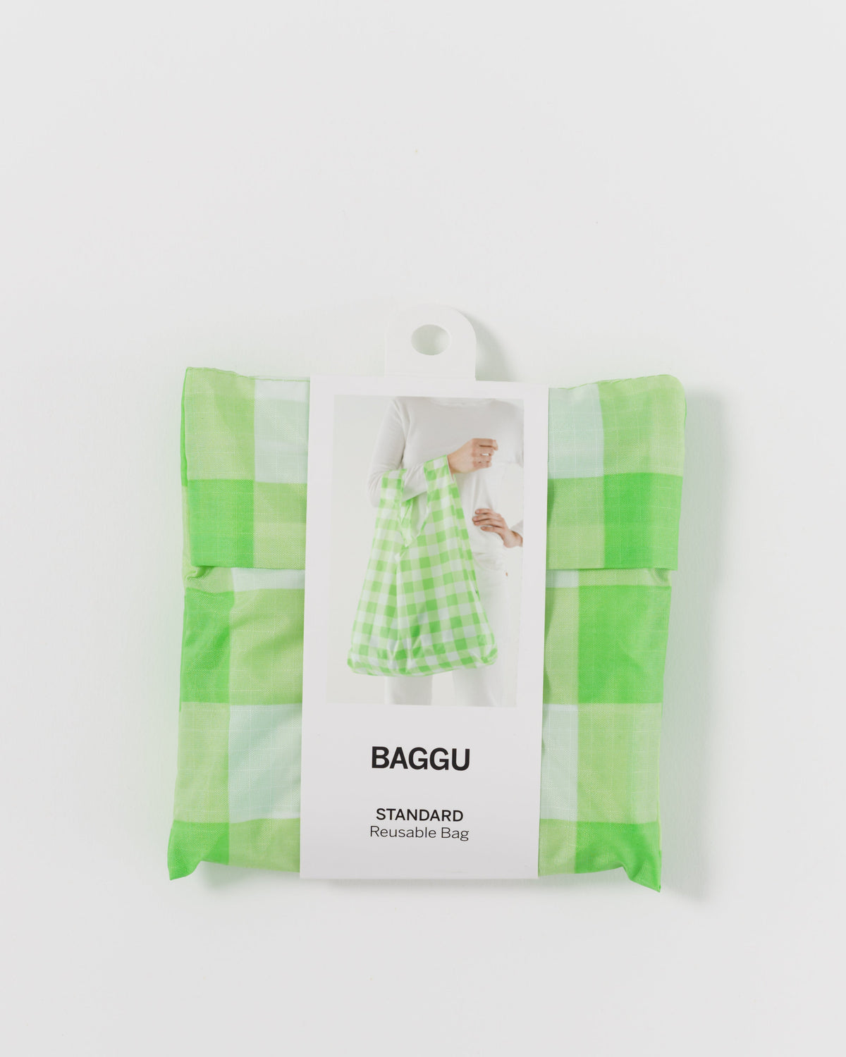 Standard Baggu - Big Check Lime