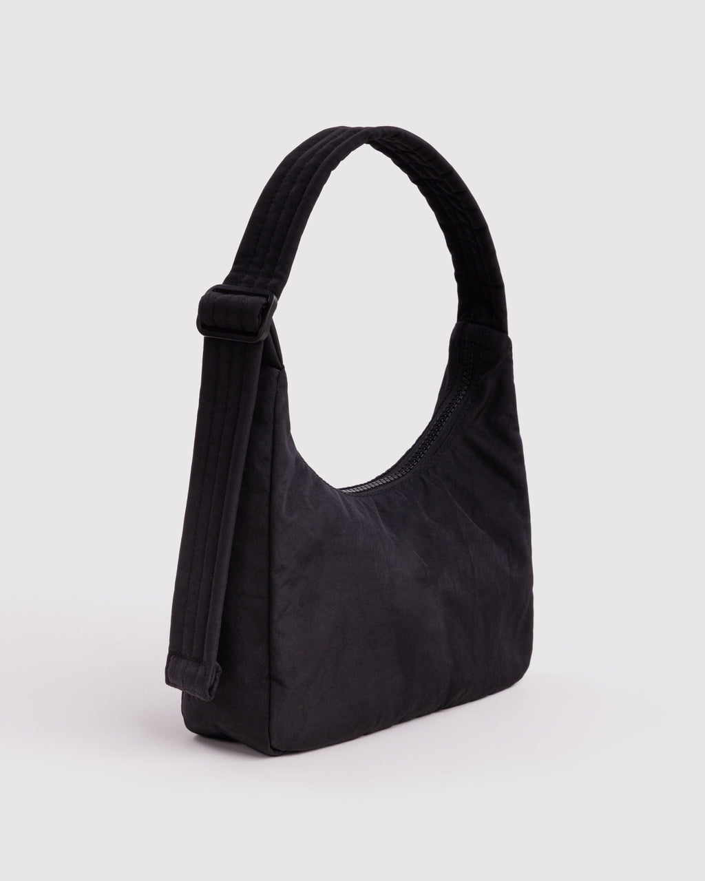 Mini Nylon Shoulder Bag - Black