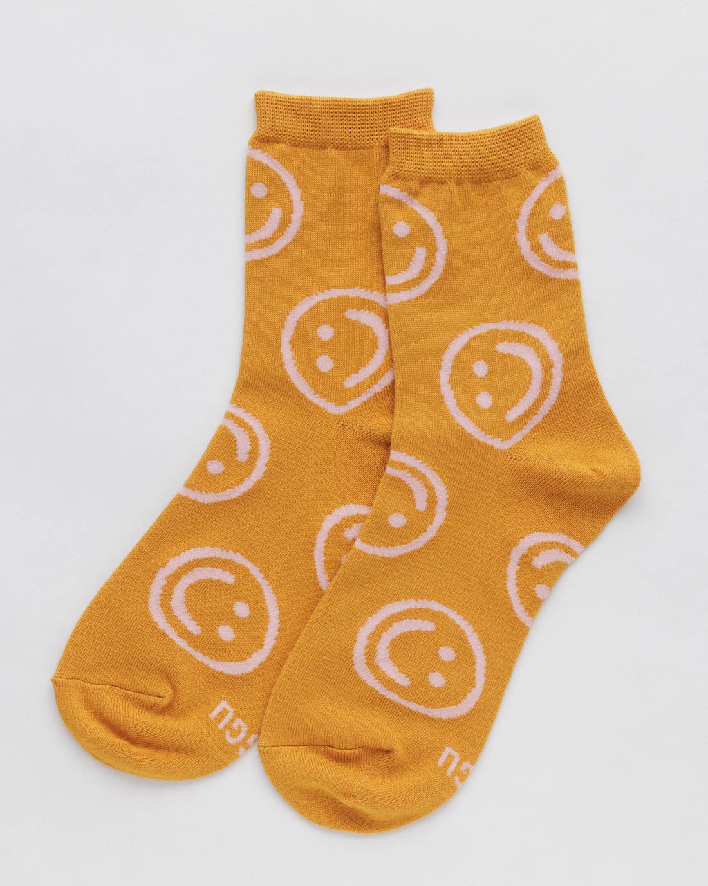 Crew Sock - Marigold Happy