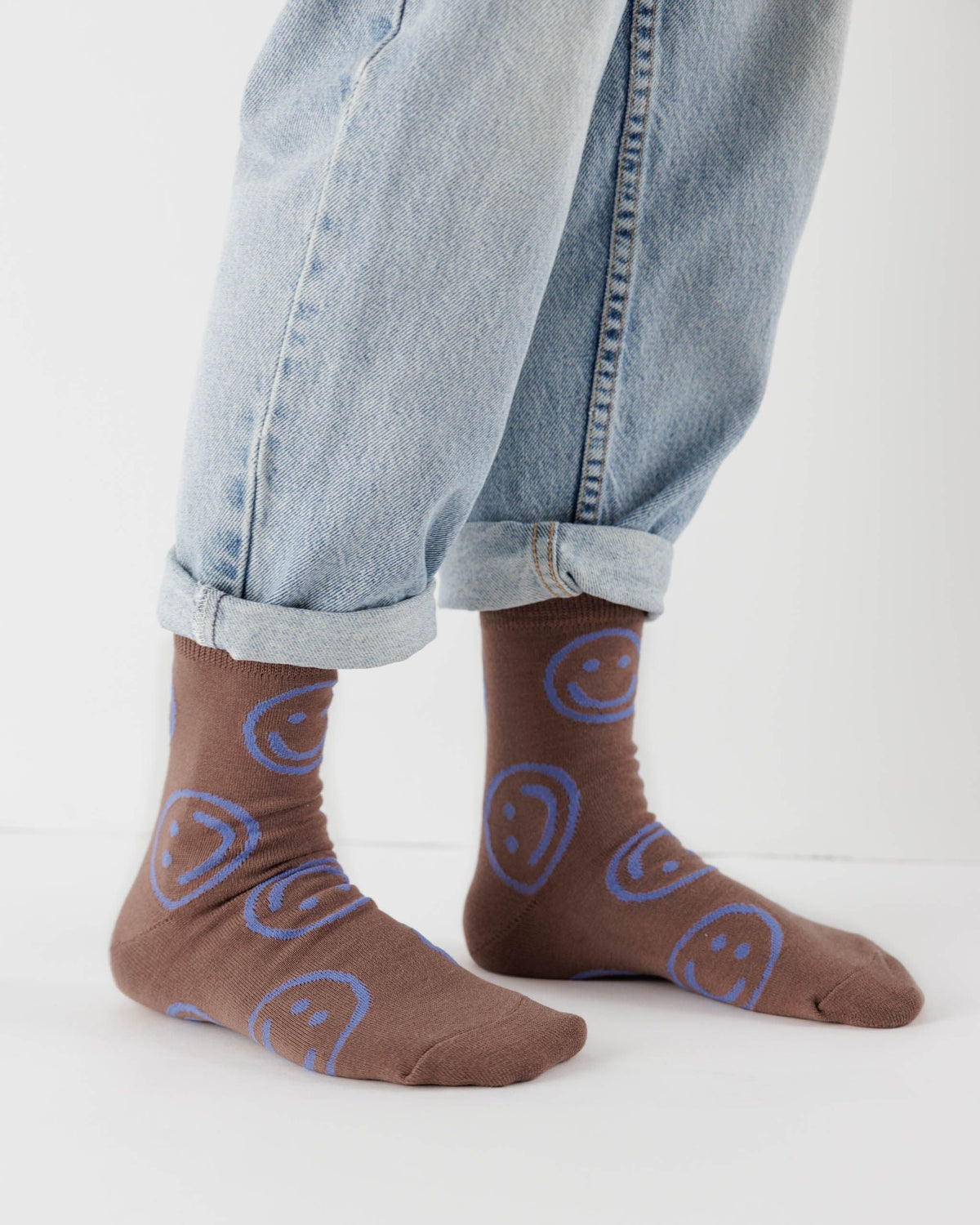 Crew Sock - Cocoa Happy