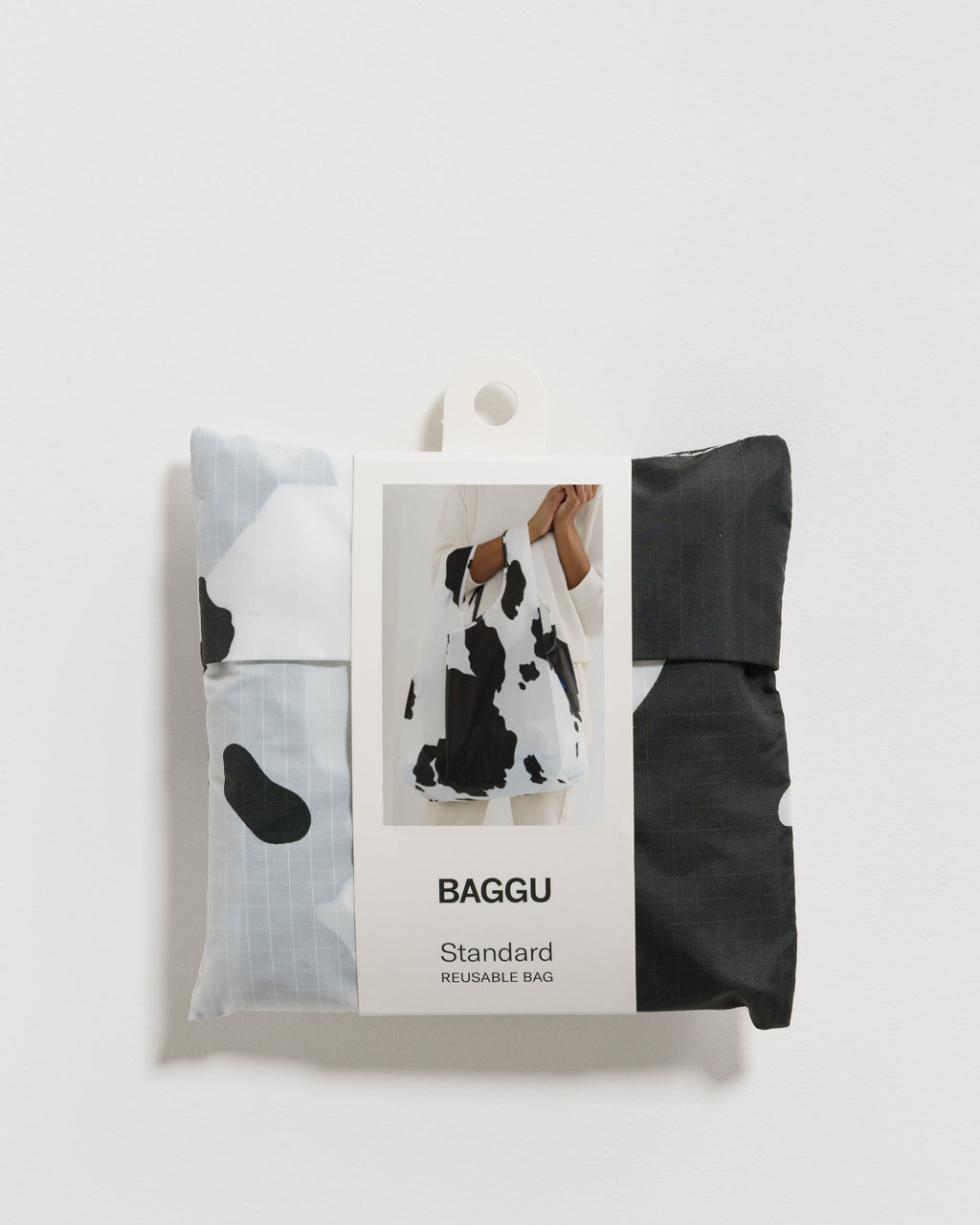 Standard Baggu - Black and White Cow &nbsp;