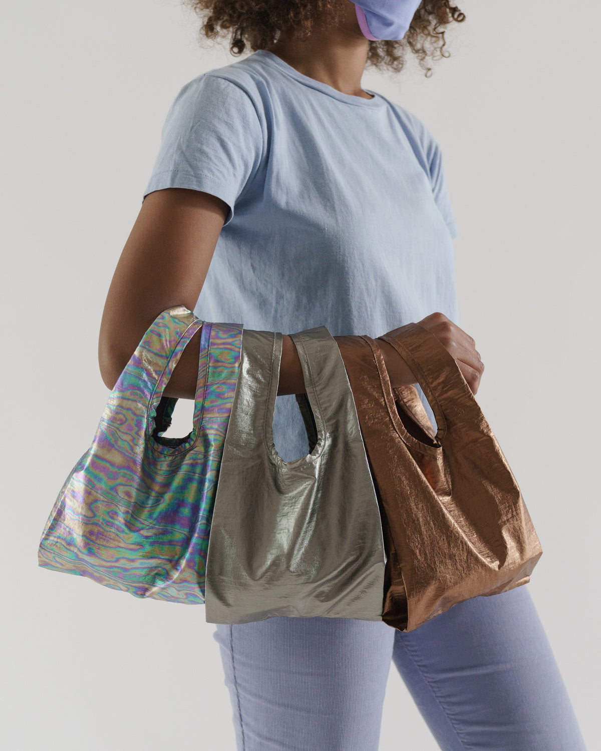 Mini Baggu Set of 3 - Dark Metallics