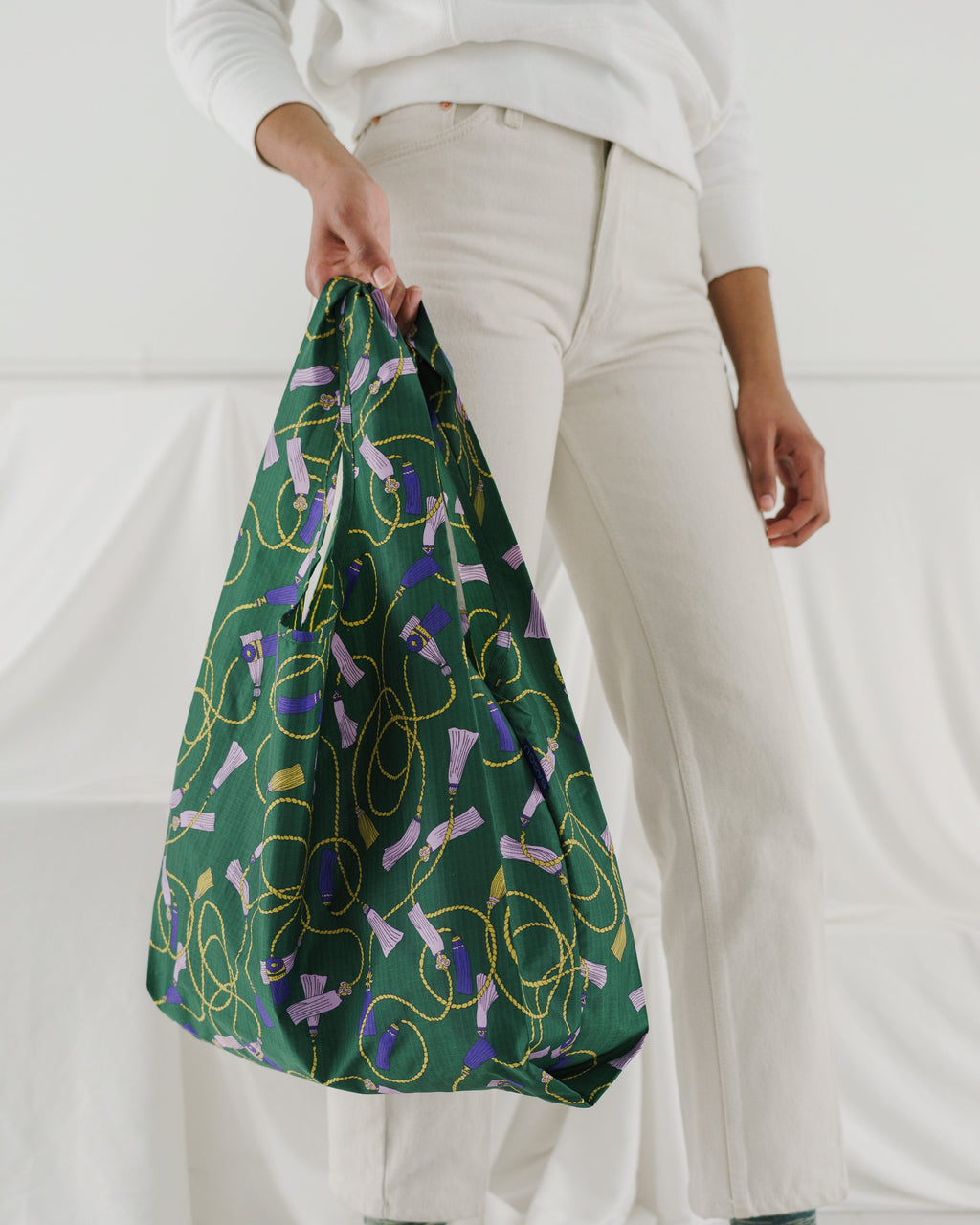 Standard Baggu - Green Tassel