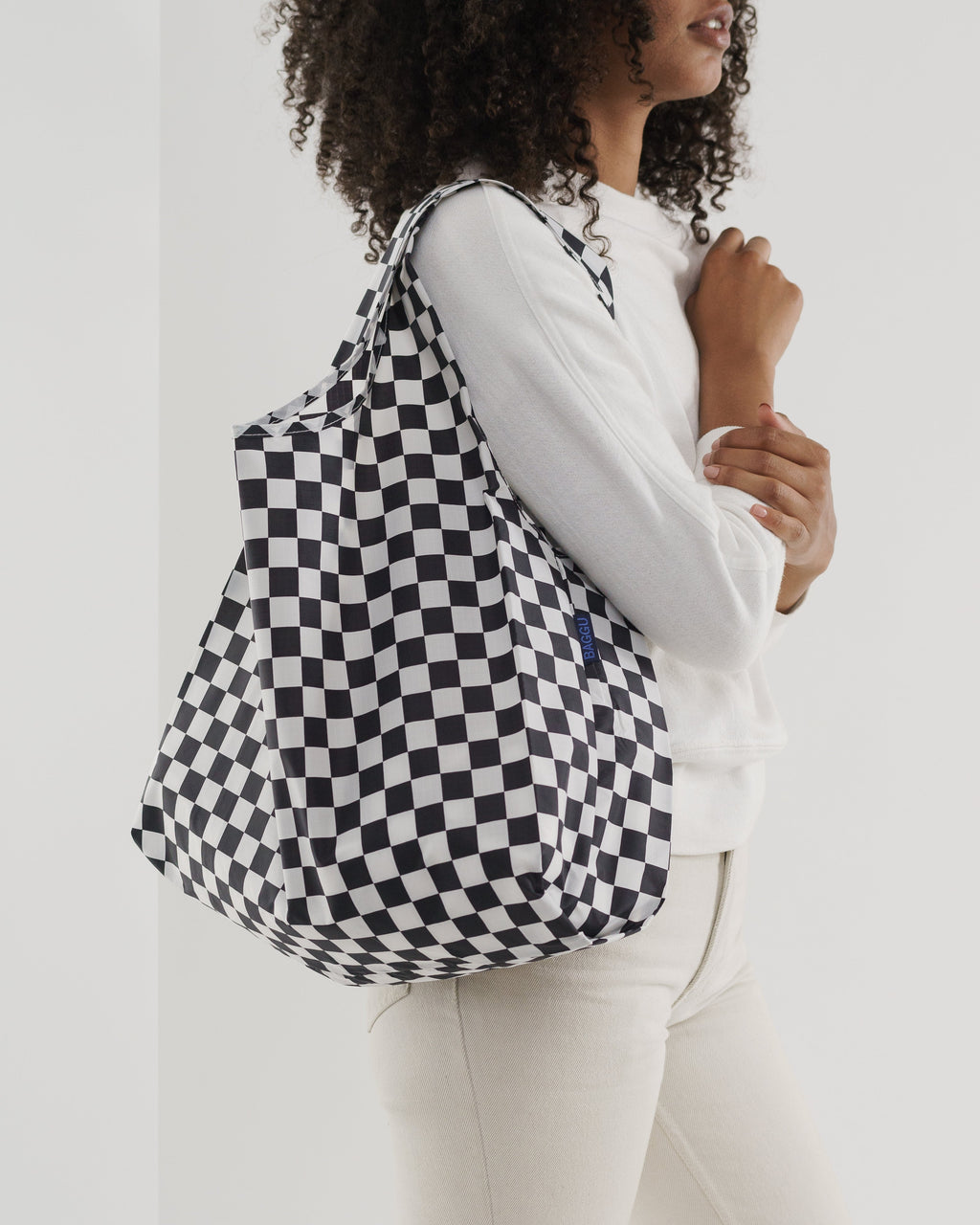 Standard Baggu - Black Checkerboard
