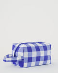 Dopp Kit - Big Check Blue