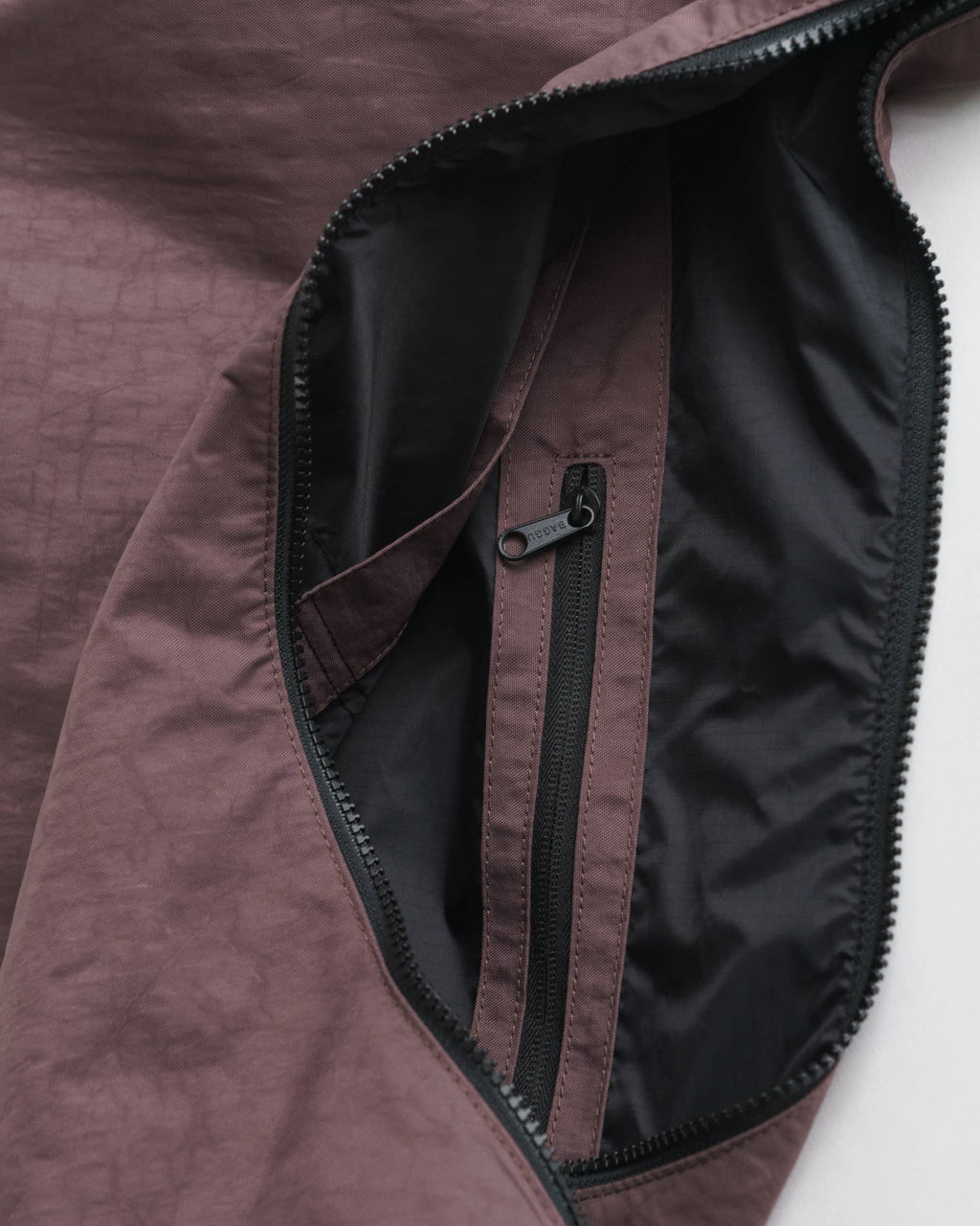 Large Nylon Crescent Bag - Peppercorn