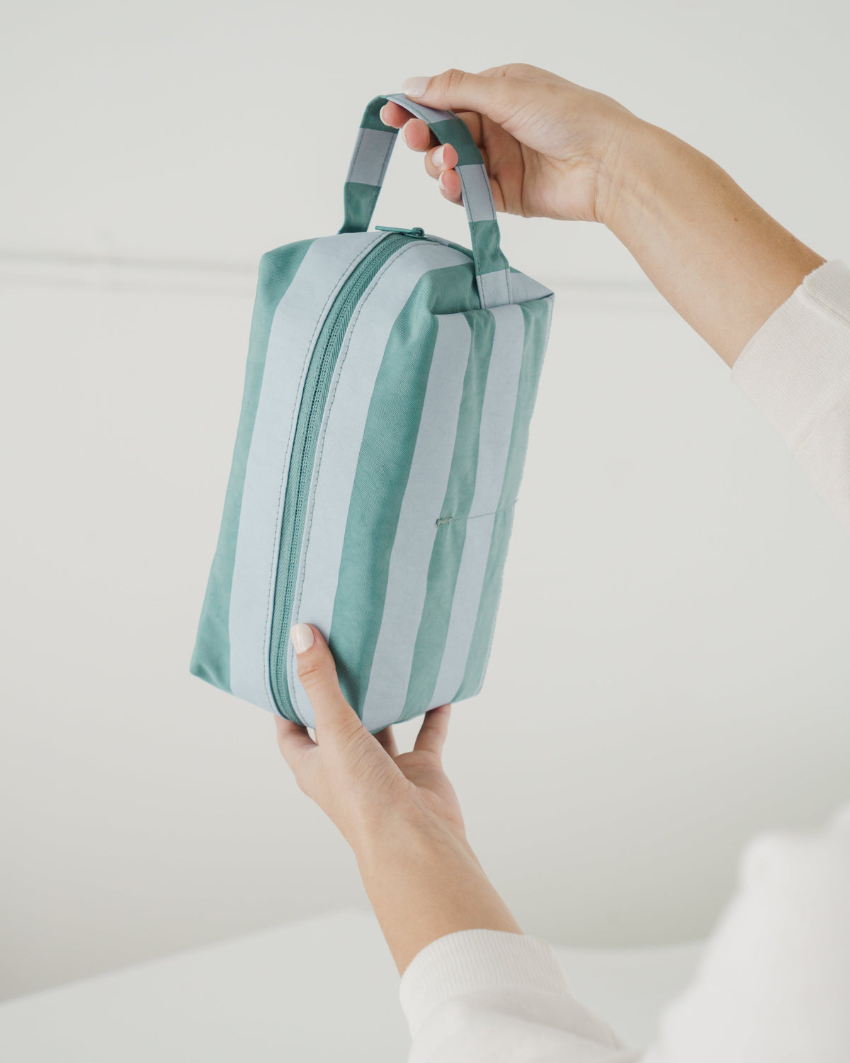 Dopp Kit - Teal Stripe