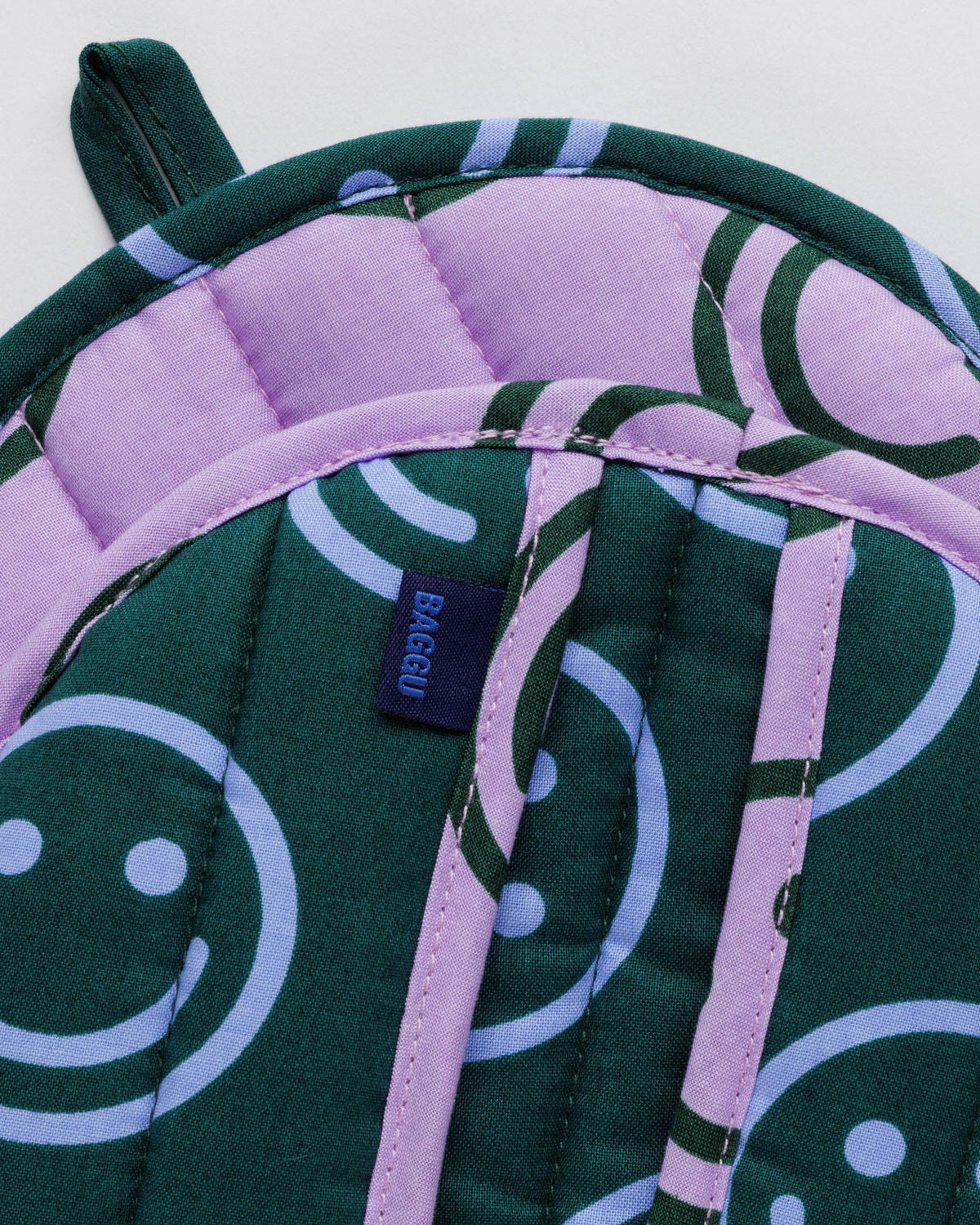 Pot Holder Set of 2 - Lavender Forest Happy