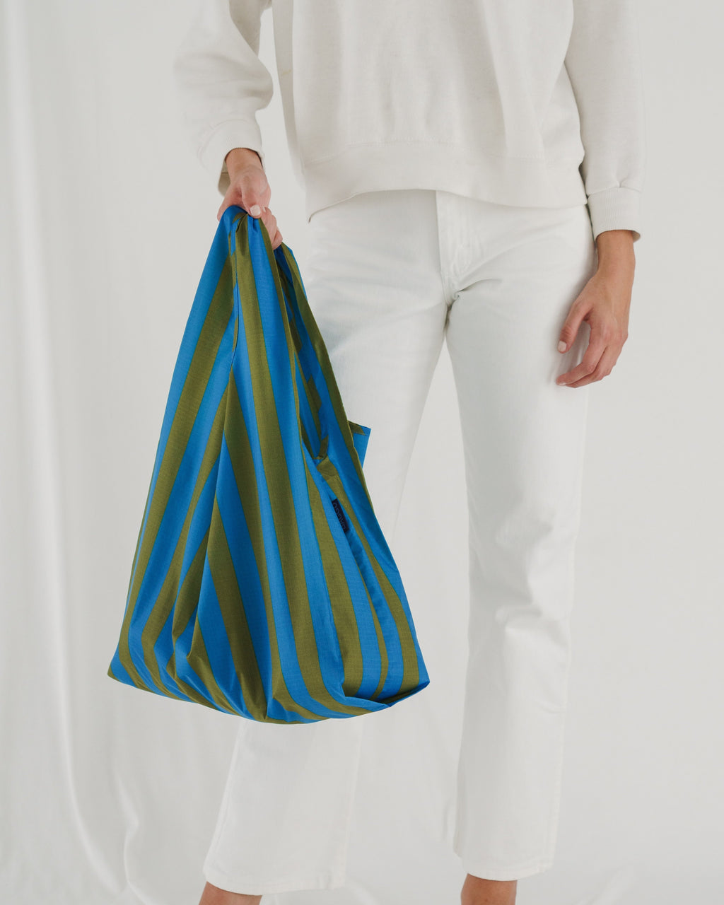 Standard Baggu - Cyan Stripe