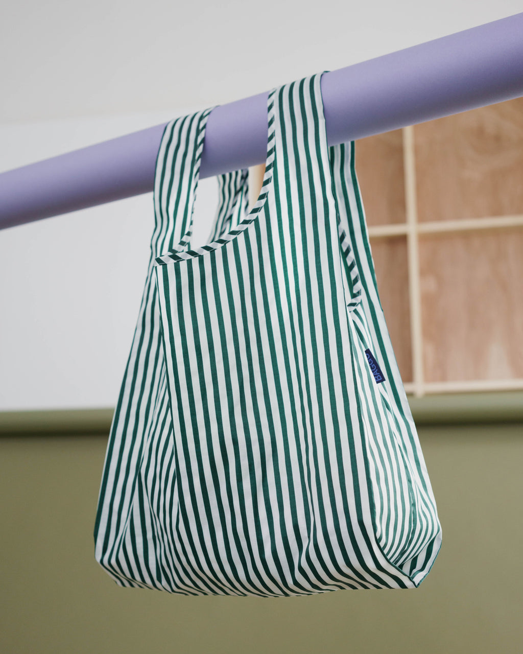 Standard Baggu - Green Hunter Stripe