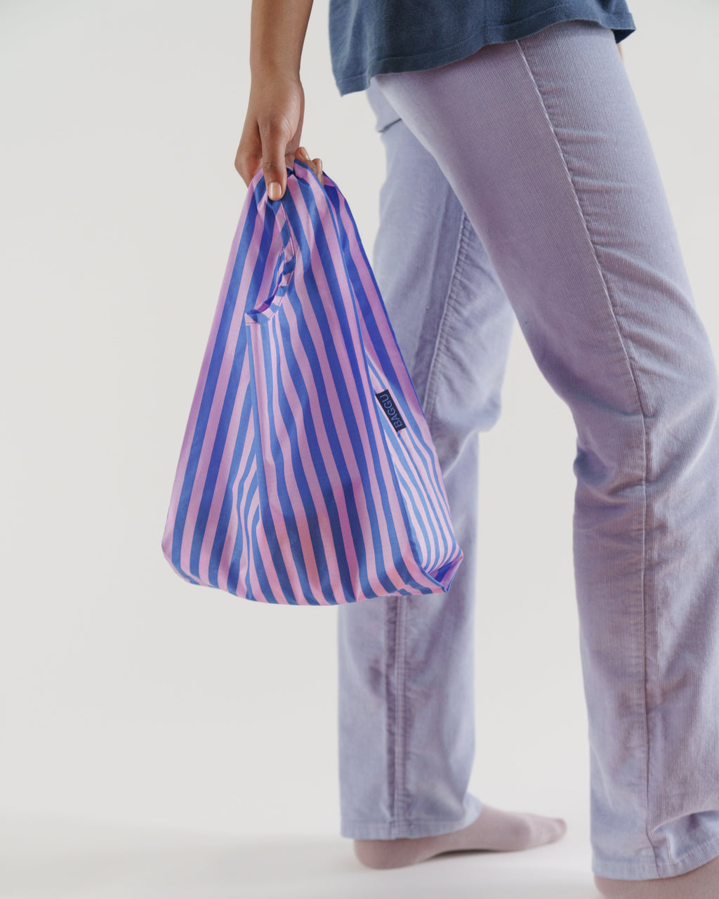 Baby Baggu - Pink and Blue Stripe