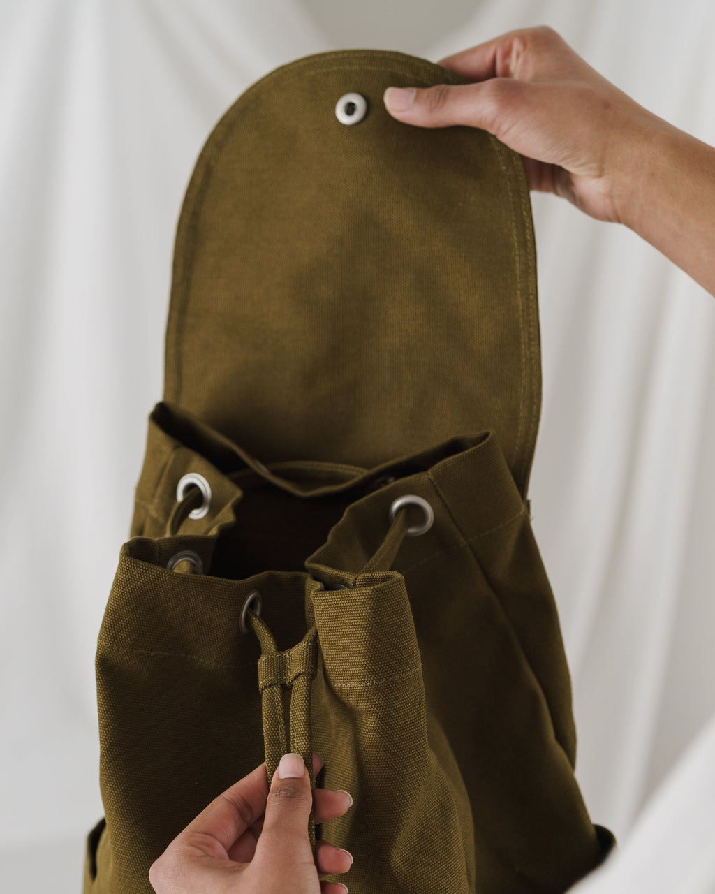 Drawstring Backpack - Kelp