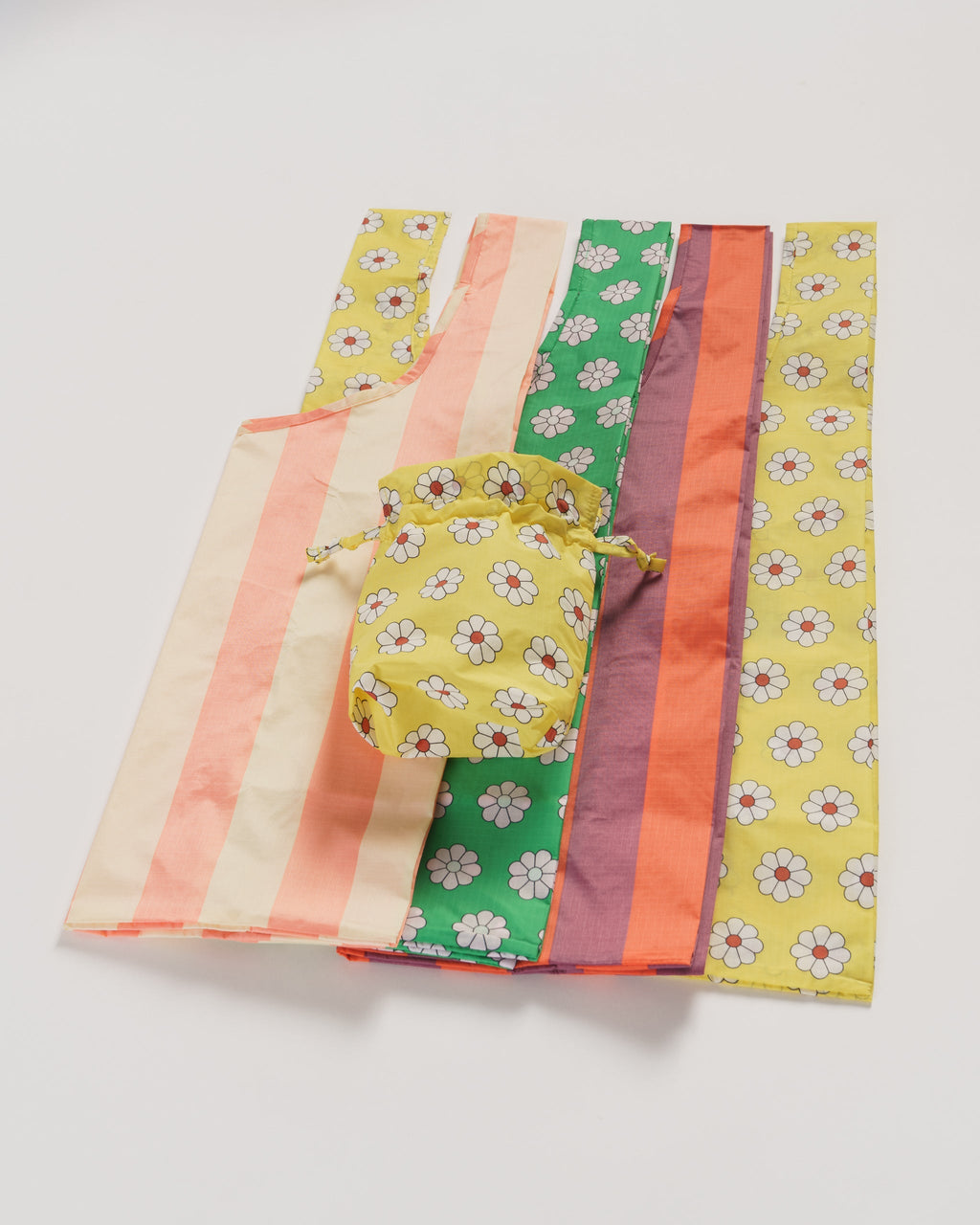 Standard Baggu Set of 4 - Daisy Stripes
