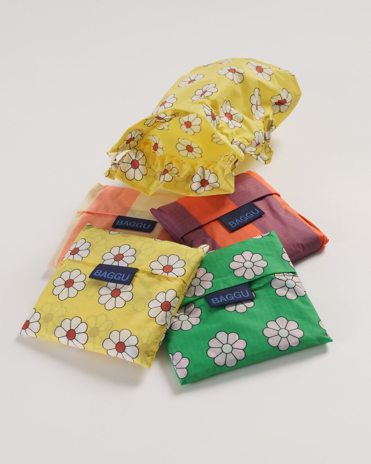 Standard Baggu Set of 4 - Daisy Stripes