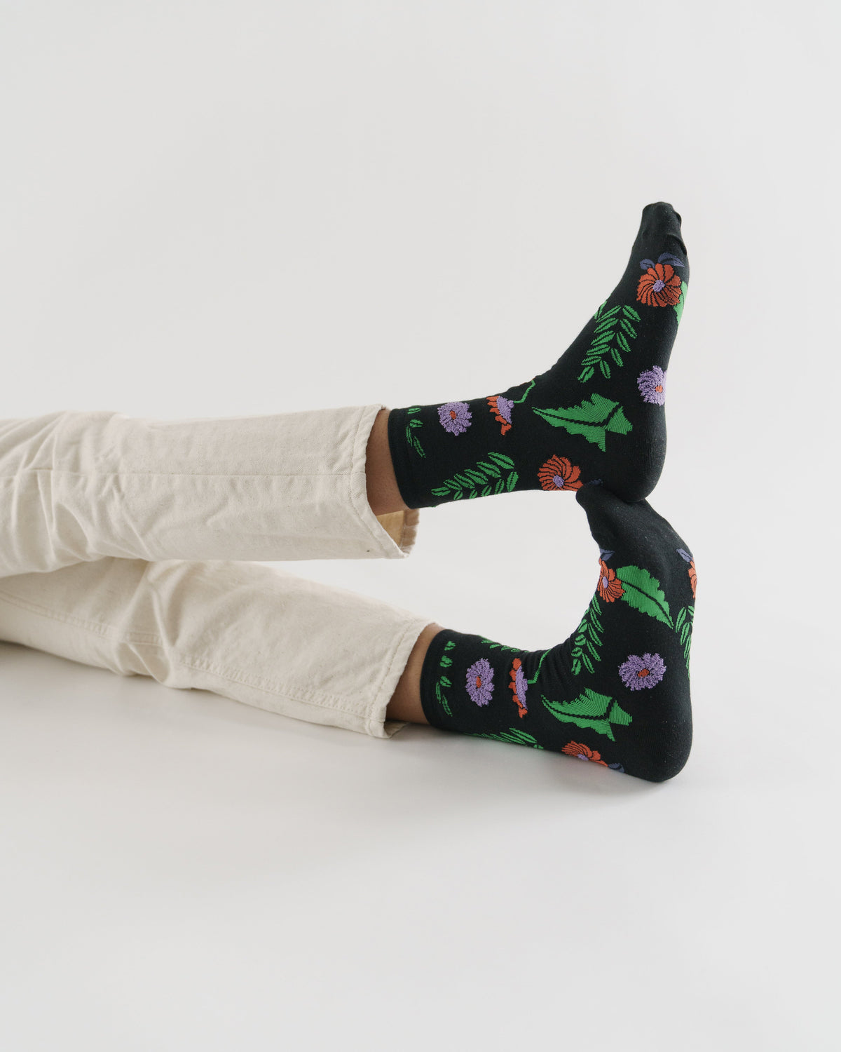 Crew Sock - Midnight Fern