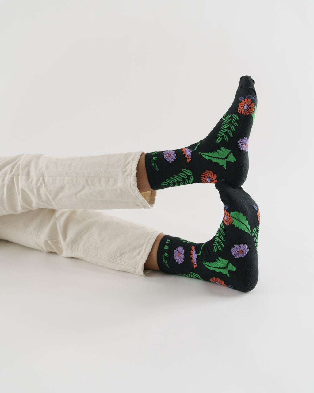 Crew Sock - Midnight Fern