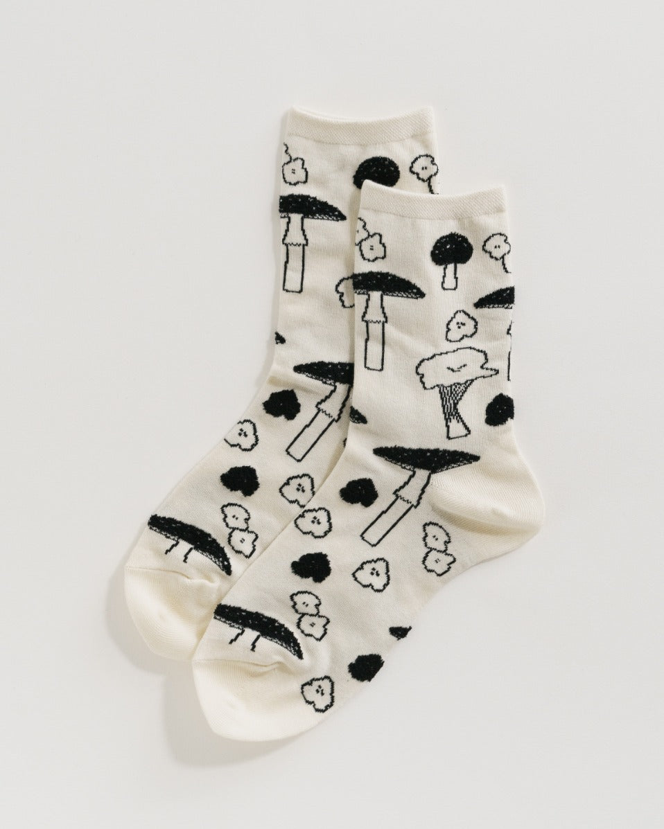 Crew Sock - Mushrooms