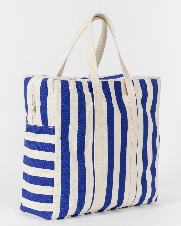 Safari Bag - Cobalt Stripe