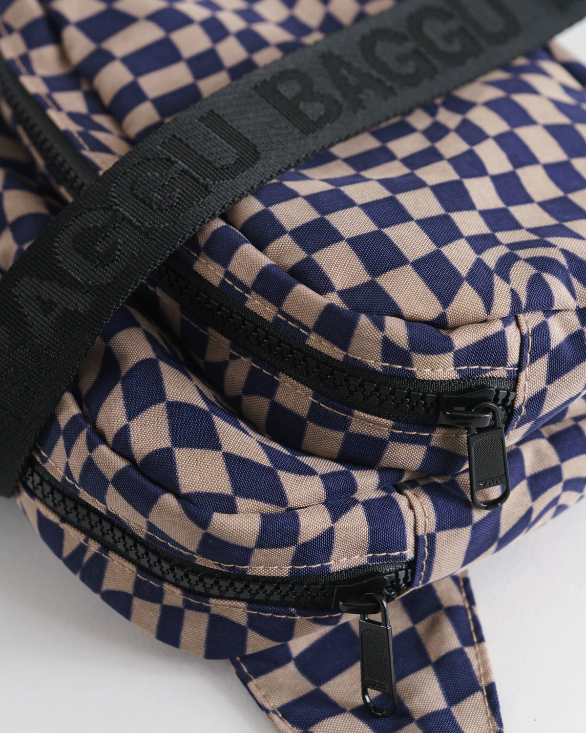 Fanny Pack - Indigo Trippy Checker