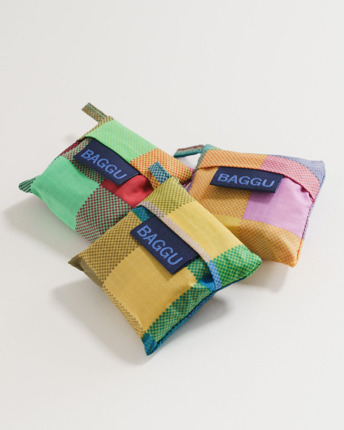 Wine Baggu Set of 3 - Madras Mix