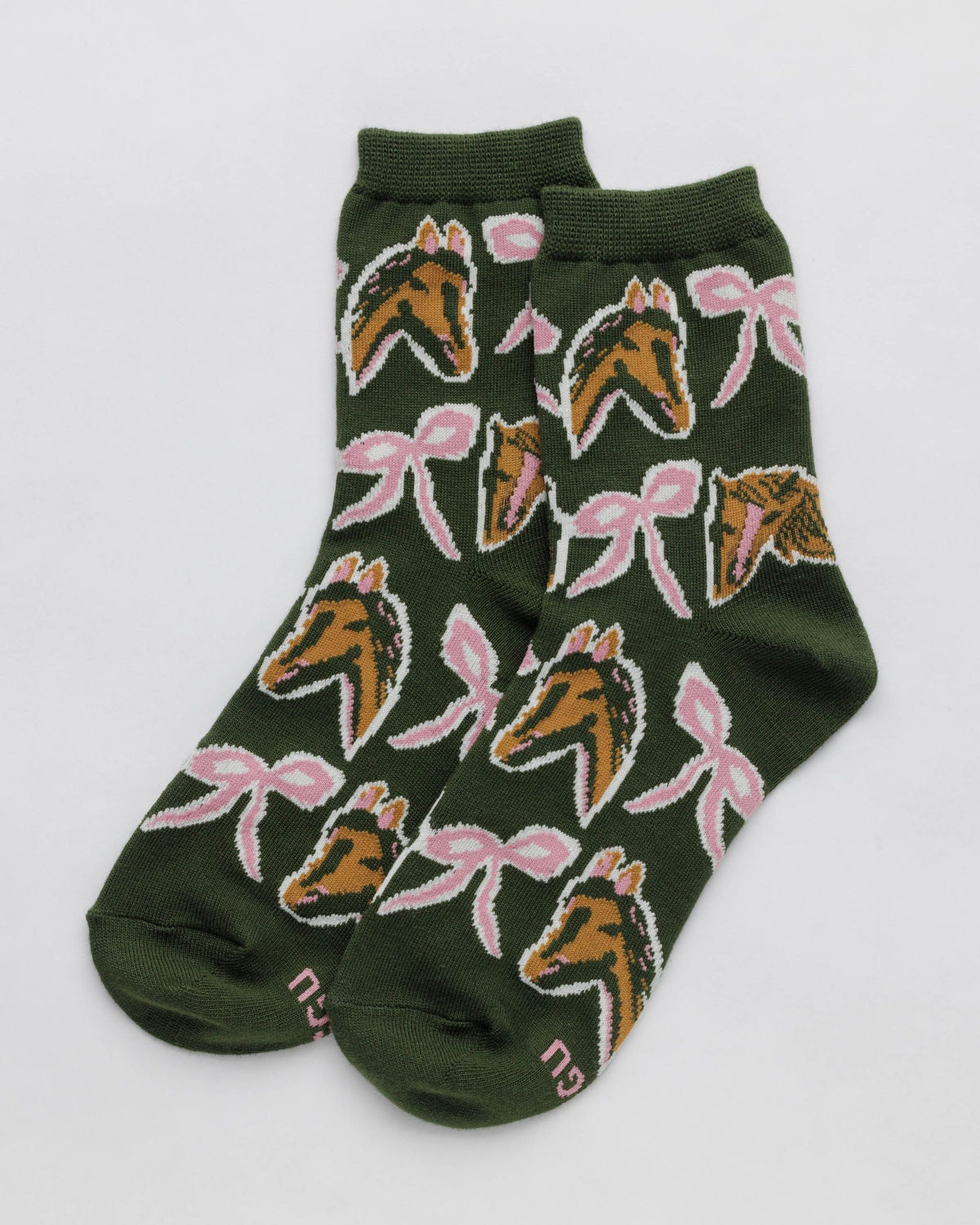 Crew Sock - Horse Collage