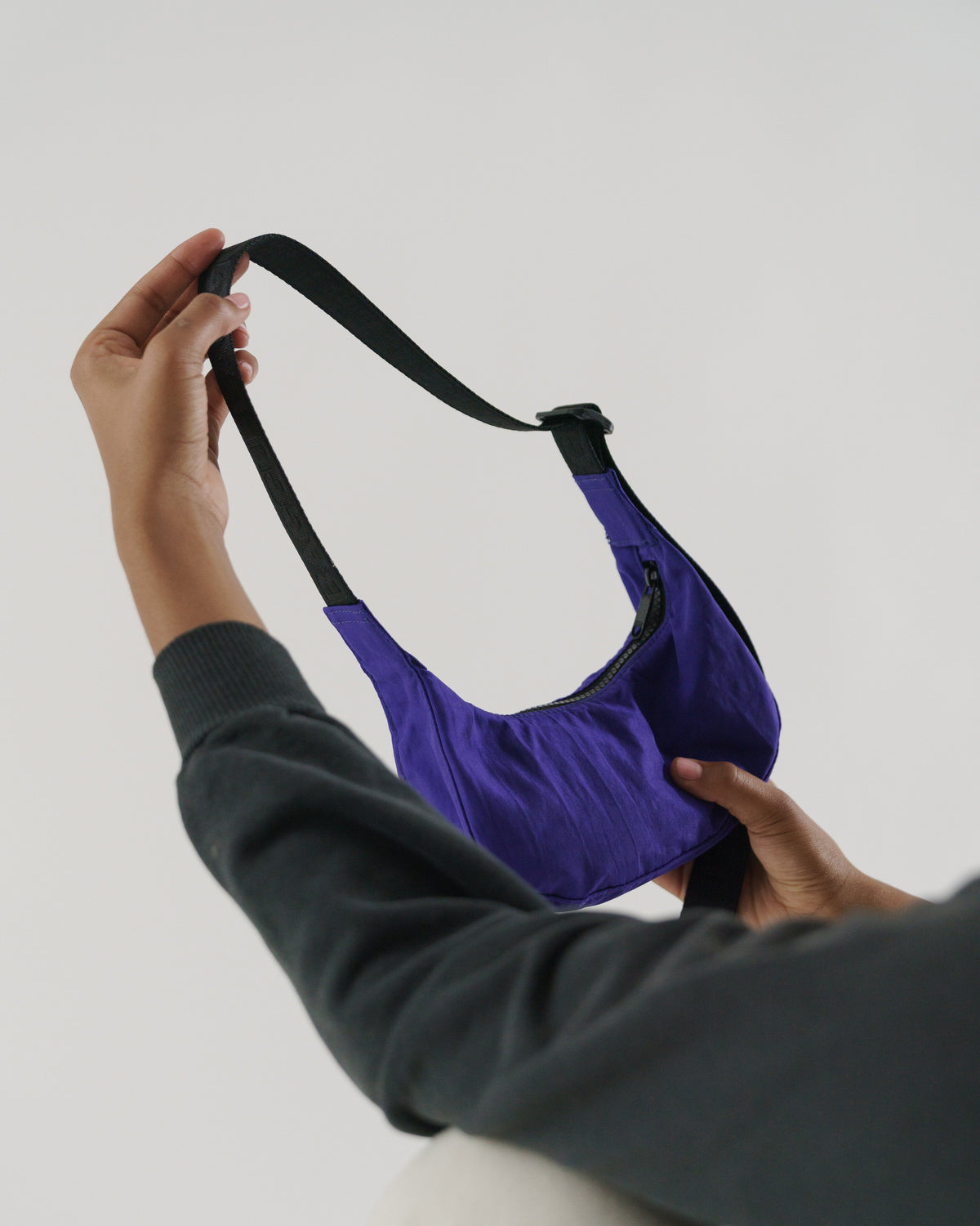 Mini Crescent Bag - Cobalt