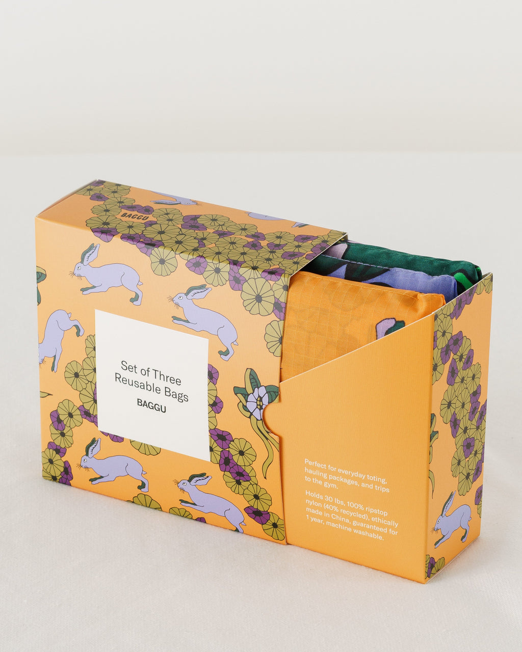 Standard Baggu Set of 3 - Floral Forest