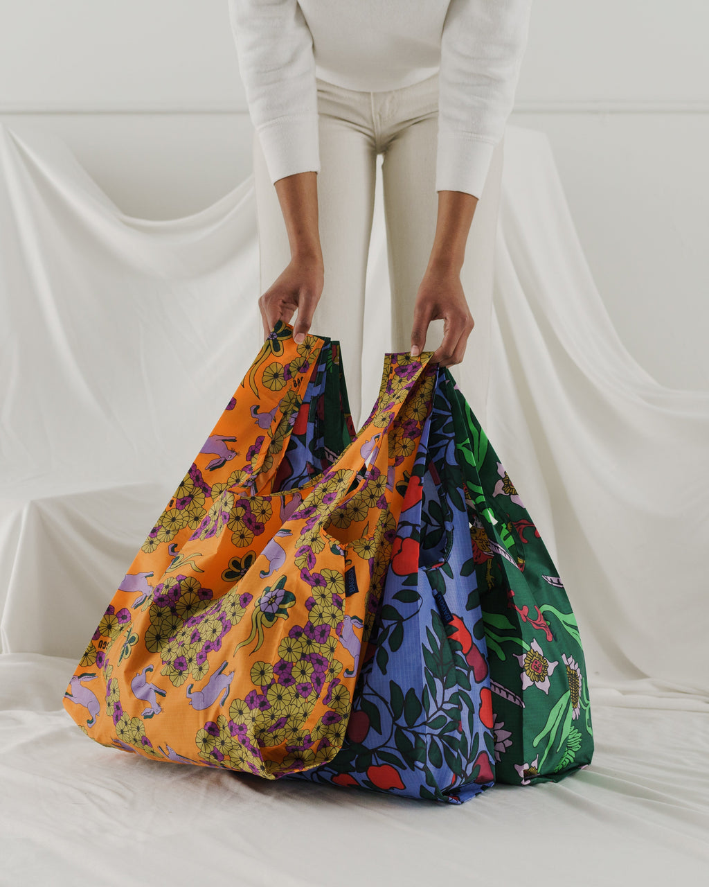 Standard Baggu Set of 3 - Floral Forest