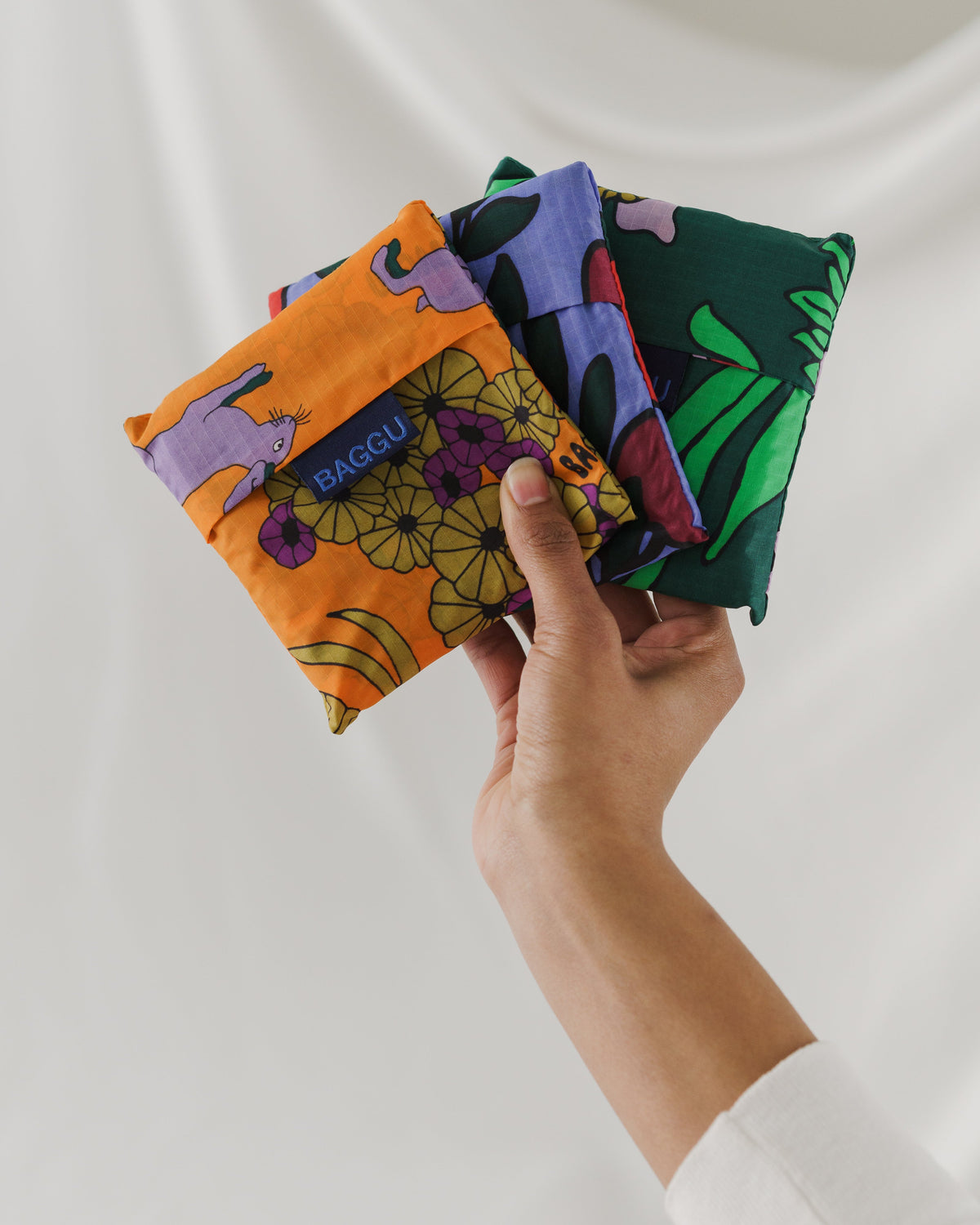 Standard Baggu Set of 3 - Floral Forest