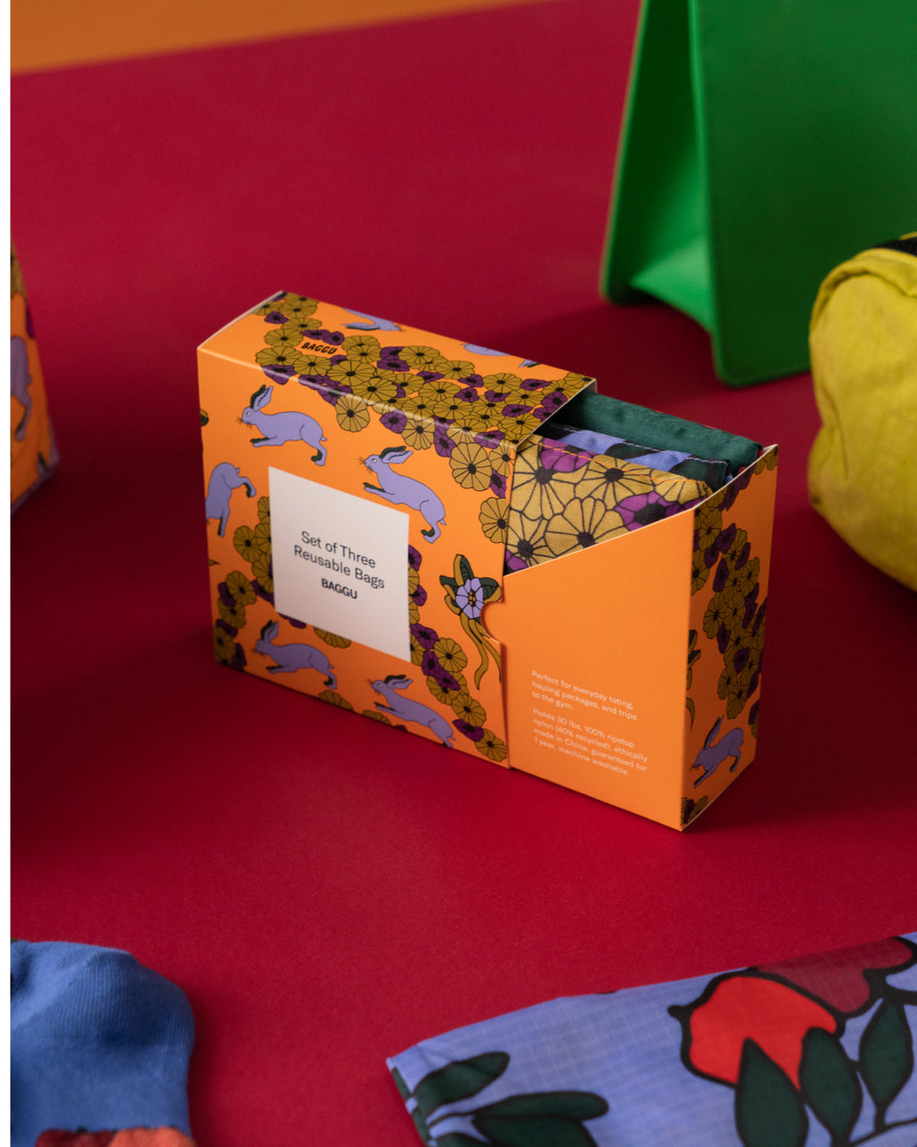 Standard Baggu Set of 3 - Floral Forest