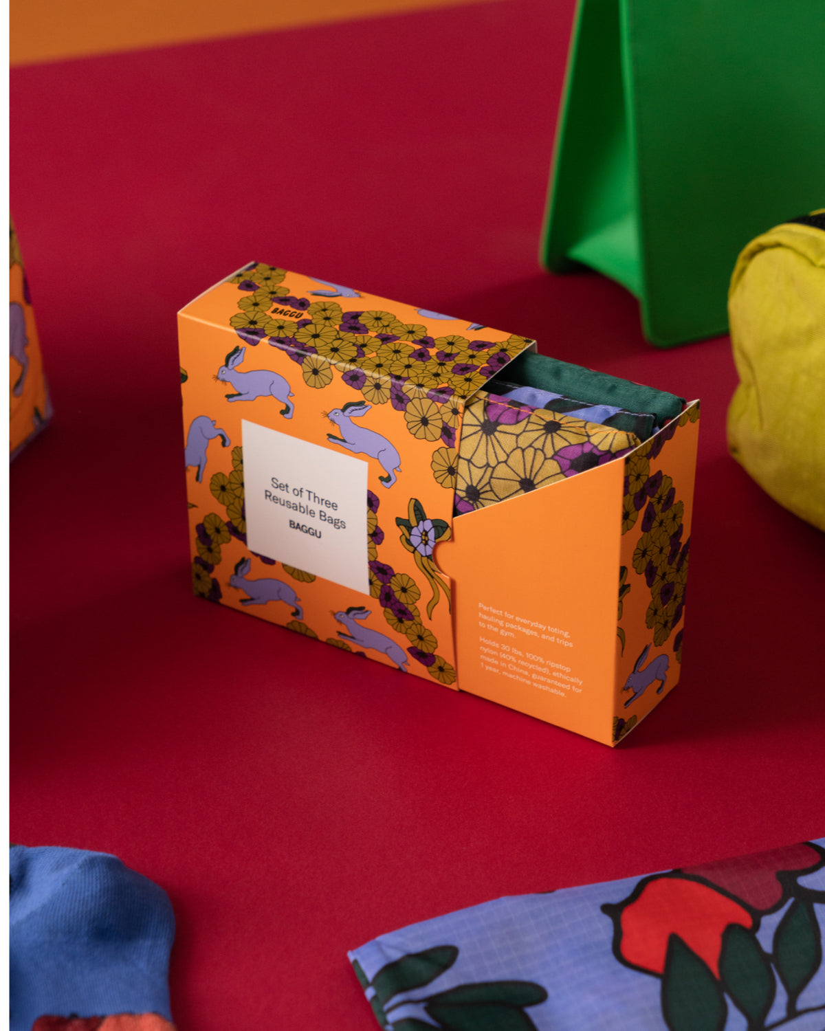 Standard Baggu Set of 3 - Floral Forest