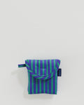 Puffy Earbuds Case - Stripe Cobalt-and-jade