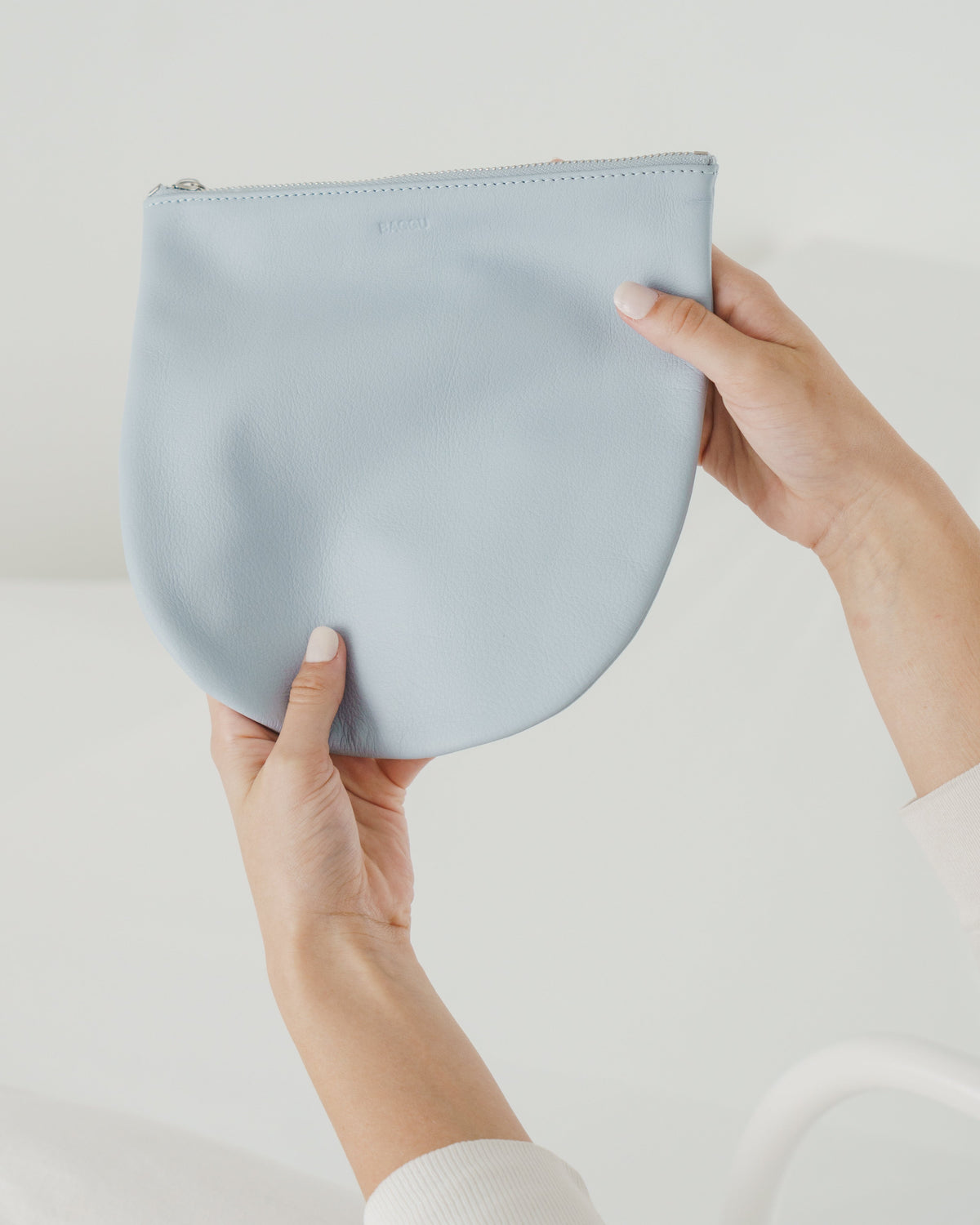 Large U Pouch - Soft Blue